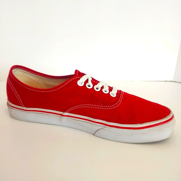 VANS/Vans Era Authentic Canvas Shoes/Red/Unisex Sizing/Women's 9.5 - Picture 7 of 8